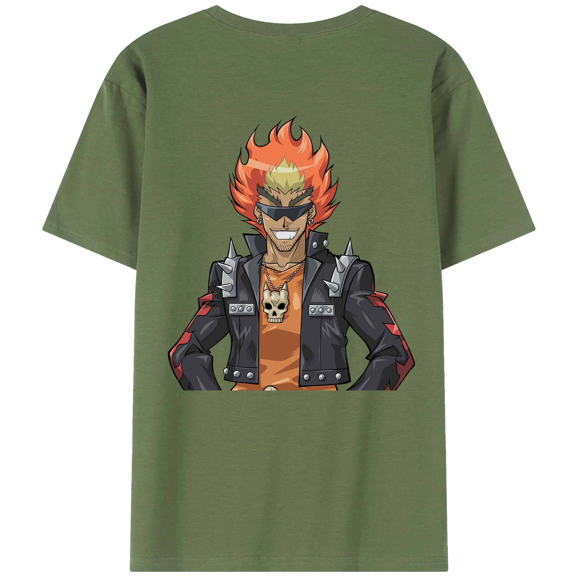 （画像用） 遊☆戯☆王 Yu-Gi-Oh! 綿100％ メンズ半袖Tシャツ（バックプリント） 通気性